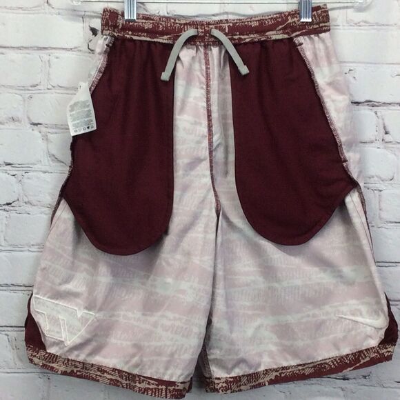 Nike NCAA Virginia Tech Hokies Athletic Shorts Mens Size S Maroon/Tan Athleisure - Picture 10 of 12